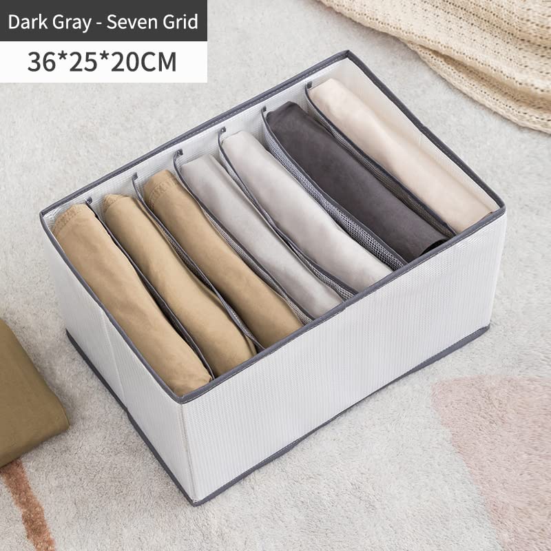 3 Pack- Sock Drawer Organizer Divider Fabric Foldable Drawer Organizers For clothing, sock and underwear organizer With Different Small Cells.