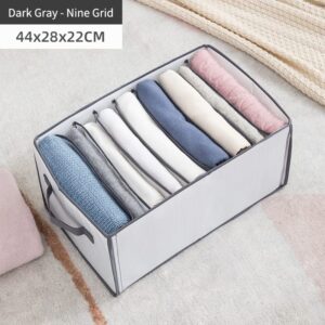 3 Pack- Sock Drawer Organizer Divider Fabric Foldable Drawer Organizers For clothing, sock and underwear organizer With Different Small Cells.