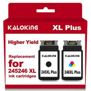 remanufactured ink cartridge replacement for canon 245 246 xl plus pg-245xl cl-246xl combo pack for cannon pixma mx490 mg2522 mg2920 mg2922 ts302 (2 pack)