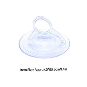 Jorzer Clear Suction Cups Plastic Sucker with Loops PVC Suction Hook for Wedding Car Balloon Decor 10PCS 3.5cm Suction Cups