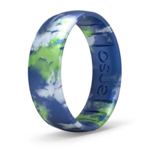 enso rings handcrafted classic silicone ring - comfortable and flexible design - earth day - 10