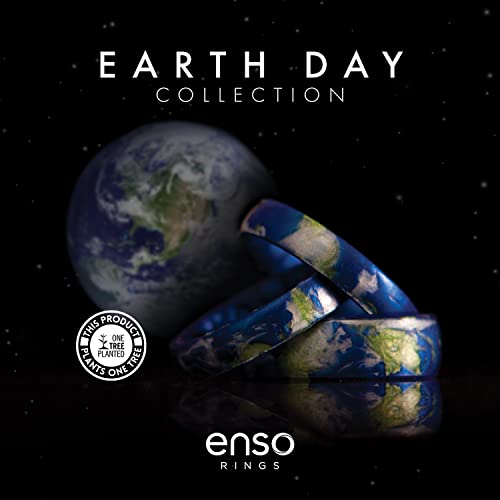 Enso Rings Handcrafted Classic Silicone Ring - Comfortable and Flexible Design - Earth Day - 10