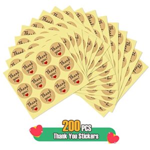 JESTAR 200 PCS Self Adhesive Cookie Bags Christmas Treat Bags, 3.94"x 3.94" Cellophane Bags Individual Cookie Bags with Thank You Stickers White Polka Dot Bags for Party Favors Gift Giving Candy