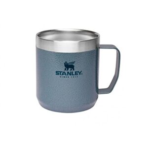 Stanley Classic Legendary Camp Mug 0.35L Hammertone Ice - Stainless Steel Camping Mug - BPA-Free Thermos Travel Mug for Hot Drinks - Dishwasher Safe - Single Server Brewer Compatible