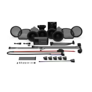 Rockford Fosgate HD14U-STG2 Fairing Speakers, Tour-Pak Speakers and 800-Watt Amplifier Kit for Select 2014+ Harley Davidson Road Glide Ultra & Street Glide Ultra