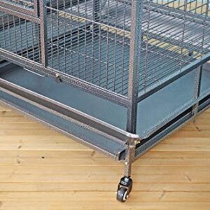 Double Cage with Center Divider for Bird Parrot Aviary W64xD32xH73 New