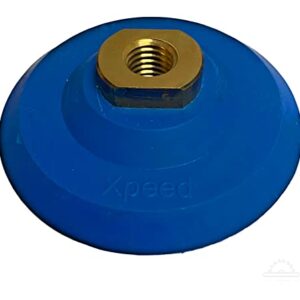 4 Rubber Backer Pad Hook and Loop Backing Pad for Angle Grinder Polishing Pads Blue