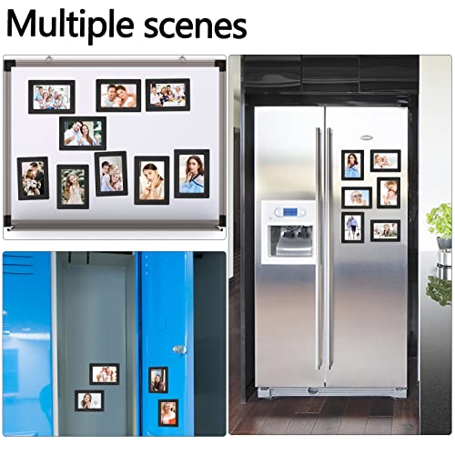 FYY Picture Frame 4x6, 5 Pack Magnetic Photo Frames for Refrigerator, Magnetic Picture Frames suitable for Fridge, Dishwasher, Locker and Office Cabinet, Horizontally or Vertically