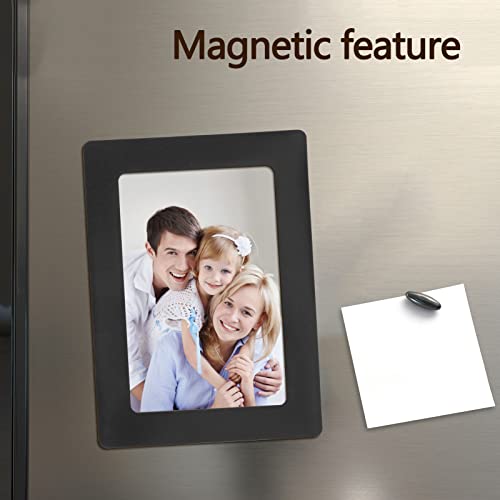 FYY Picture Frame 4x6, 5 Pack Magnetic Photo Frames for Refrigerator, Magnetic Picture Frames suitable for Fridge, Dishwasher, Locker and Office Cabinet, Horizontally or Vertically