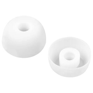 Rieyuf 6 Pairs Ear Tips for Jabra Elite 65t Headphone, Replacement Silicone Earbud Tips, S/M/L 3 Size Eartips Fit for Jabra Elite Active 65t, S/M/L, White