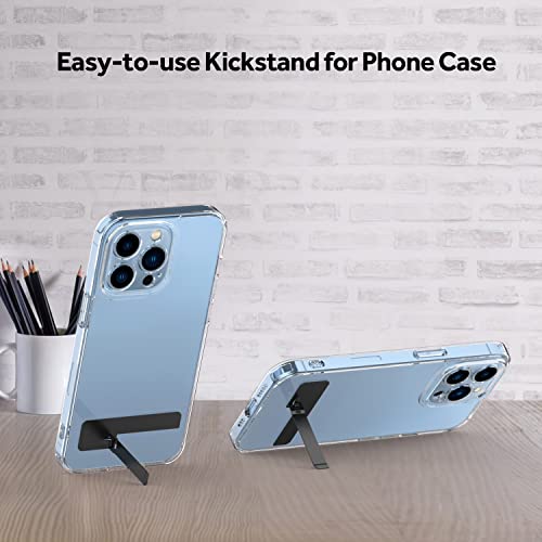 OUTXE 3 Pack Ultra-Thin Kickstand for Cell Phone Case, Horizontal/Vertical Desk Stand Holder Accessories for iPhone 14/13/12/11/SE Mini Pro Max, Galaxy S22/S21/S20 Fe Ultra and Any Cellphone -Black