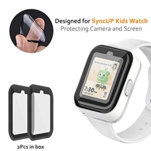 NewJourney Compatible with SyncUP Kids Watch Screen Protector, for Sync UP Kids Watch Screen Protector, Hard PET Clear Kids Watch Protector Watch Accessories (2 Pack)