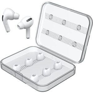 link dream 6 pieces replacement ear tips for airpods pro/airpods pro 2 silicon ear buds tips with portable storage box super small (3 pairs xs)