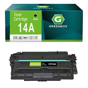 greenbox compatible cf214a high yield toner cartridge replacement for hp 14x cf214x for hp laserjet enterprise 700 m712dn m712xh m725 m712n m725dn m725f m725z printer (1 black, 17,500 pages)
