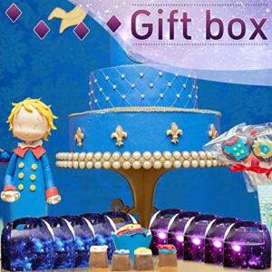 24 Pcs Space Party Favor Gift Boxes Galaxy Treat Boxes Solar System Gable Boxes Cardboard Gift Wrap Boxes Candy Goody Boxes for Space Theme Party Supplies Kids Birthday Gifts(Galaxy,Basic Style)