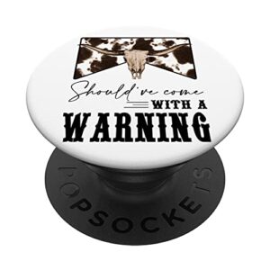 leopard cow skull should've come with a warning western popsockets swappable popgrip