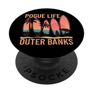 pogue life outer banks beach sunset surfing pogue life popsockets swappable popgrip