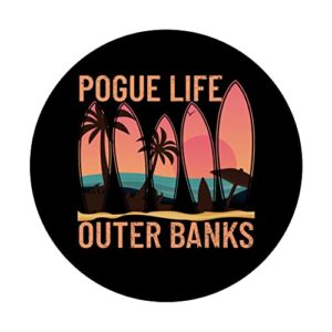 Pogue Life Outer Banks Beach Sunset Surfing Pogue Life PopSockets Swappable PopGrip