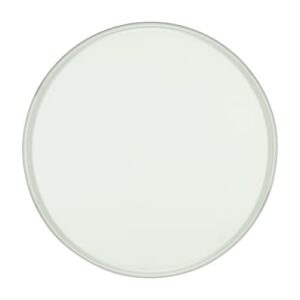 Pro Safe Glass 24'' Round Tempered Clear Glass Table Top - 1/2'' Thick with Ogee Edge