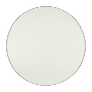 32" Round Tempered Clear Glass Table Top - 3/8" Thick with Flat Polish Edge