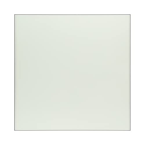 Pro Safe Glass 14 Square Tempered Clear Glass Table Top - 3/8 Thick with Flat Polish Edge