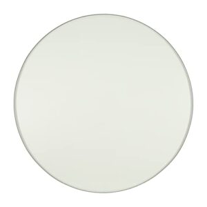 Pro Safe Glass Pro Safe 29'' Round Tempered Clear Glass Table Top - 3/8'' Thick with Flat Polish Edge