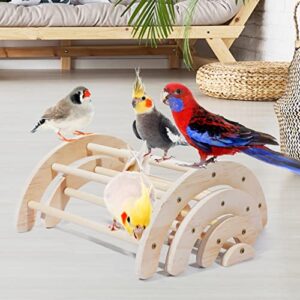 Chick Perch for Coop Brooder: Dorakitten 4Pcs Chicken Perch Stand Roosting Training, Chicken Coop Accessories Toys for Baby Birds Hens Parrots, Chicken Swing Toy Easy to Assemble and Clean