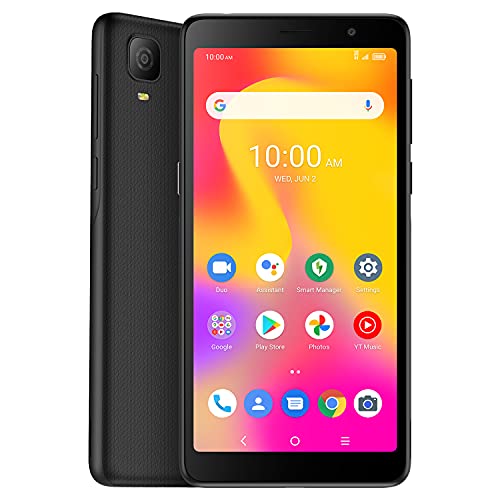 TCL A30 Unlocked Smartphone with 5.5" HD+ Display, 8MP Rear Camera, 32GB+3GB RAM, 3000mAh Battery, Android 11, Prime Black (Renewed)