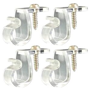 ctsgc 36pack screws-in hooks clear,christmas light hooks for party release wire and fairy led lights easily,string light hooks,ceiling hooks,widthwise screws hooks,light weight hooks outdoor.