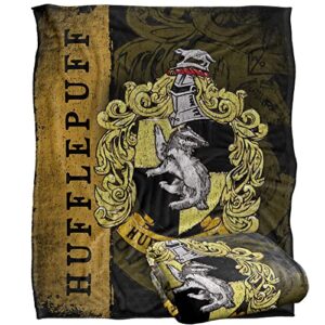 harry potter blanket, 50"x60" harry potter house crest hufflepuff silky touch super soft throw blanket