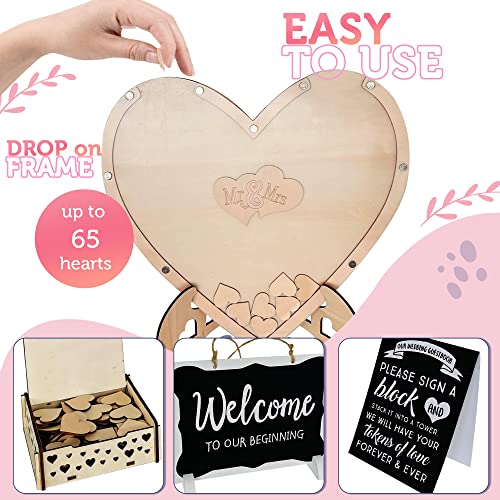 Wedding Guest Book Alternative - Personalized Heart Guest Book, Rustic Wedding Guest Book, Heart Drop Wedding Reception, Heart Frame Wedding Guest Book, Wooden Drop Box, Guest Book Sign