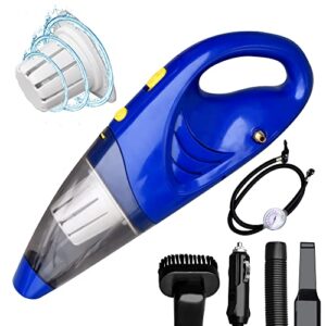 car vacuum cleaner 2 in 1 handheld vacuums for quick car cleaning , high power strong suction，wet and dry use with 9.85ft(3m) power cord with cigarette lighter plug, deep cleaning kit of car interior.