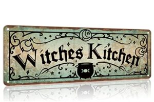 witches kitchen vintage aluminum mental tin sign weatherproof road street signs home decor wall decor 4x16 inches-aluminum