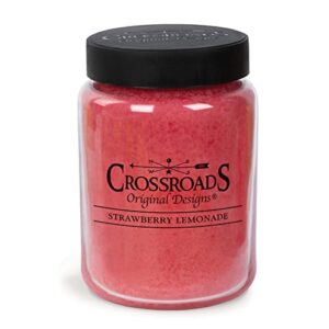 crossroads strawberry lemonade candle, 26 oz (slm26)