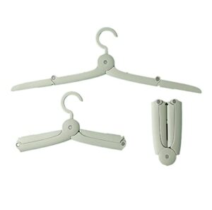4pcs upgraded folding hanger space saving plastic pants hanger portable clothes coat hangers for travel camping drying rack (4pcs pack)