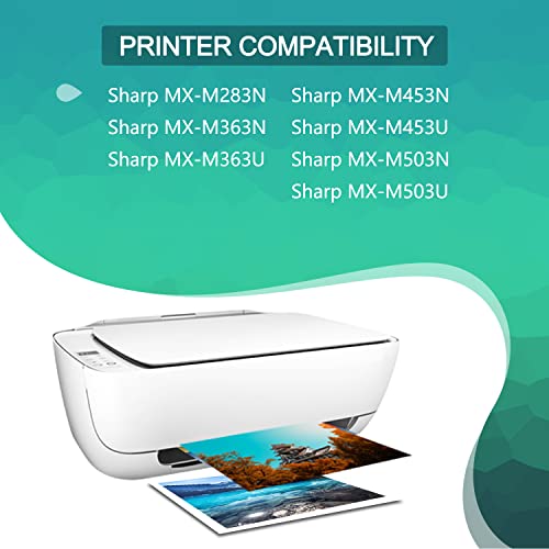 GREENBOX Compatible MX-500NT High Yield Toner Cartridge Replacement for Sharp MX-500NT for MX-M283N MX-M363N MX-M363U MX-M453N MX-M453U MX-M503N MX-M503U Printer (2 Pack, 40,500 Pages)