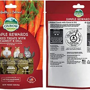 Simple Rewards, All Natural Baked Treats Combo Variety Pack- 4 Flavors ( Cranberry, Apple & Banana, Bell Pepper, Carrot & Dill) 3 Ounce Resealable Pack