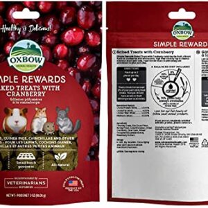 Simple Rewards, All Natural Baked Treats Combo Variety Pack- 4 Flavors ( Cranberry, Apple & Banana, Bell Pepper, Carrot & Dill) 3 Ounce Resealable Pack