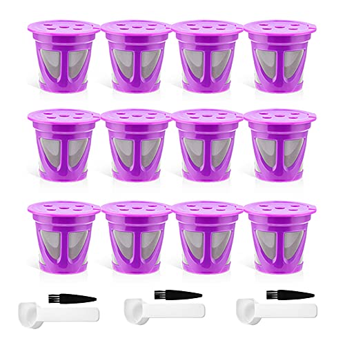 12pcs Reusable K Cups for Keurig Supreme and K Supreme Plus,12 Refillable Kcups Coffee Filters for Keurig K Supreme