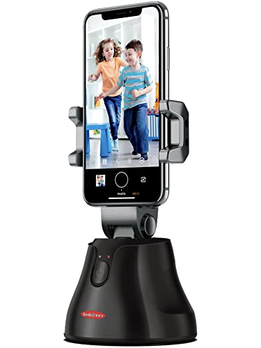 Doohickey Cameraman Rotating 360° Smart Phone Holder Face and Object Tracking Recognition Vertical and Horizontal Shot, Compatible with Phone Dimensions 2.2 - 3.9 Inches