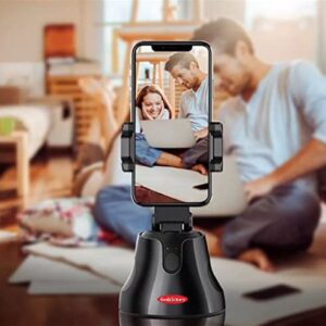 Doohickey Cameraman Rotating 360° Smart Phone Holder Face and Object Tracking Recognition Vertical and Horizontal Shot, Compatible with Phone Dimensions 2.2 - 3.9 Inches