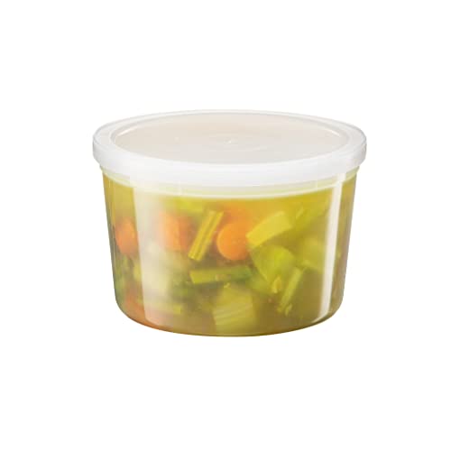 Nicole Fantini Deli Containers with Lids 64oz. Leakproof 10 Sets BPA-Free Plastic Food Storage Cups Clear Airtight Takeout Container Heavy-Duty, Microwaveable Freezer Safe Disposable/Reusable, BS1758