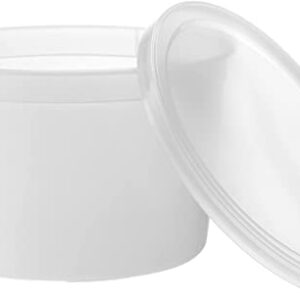 Nicole Fantini Deli Containers with Lids 64oz. Leakproof 10 Sets BPA-Free Plastic Food Storage Cups Clear Airtight Takeout Container Heavy-Duty, Microwaveable Freezer Safe Disposable/Reusable, BS1758