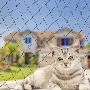 cat balcony net 10 x 30 feet cat netting safety netting anti-fall netting dog fence nets nylon deck netting pet mesh fence child safety screen protection for balcony window stairs railing