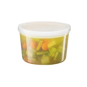 Nicole Fantini Deli Containers with Lids 64oz. Leakproof 50 Sets BPA-Free Plastic Food Storage Cups Clear Airtight Takeout Container Heavy-Duty, Microwaveable Freezer Safe Disposable/Reusable