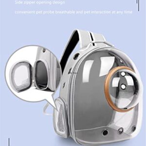 Pet Backpack Carrier Small Puppy Bunny Kitten Airline Approved Space Capsule Bubble Transparent Sightseeing Backpack Birds Travel Cage for Hiking Walking Outdoor