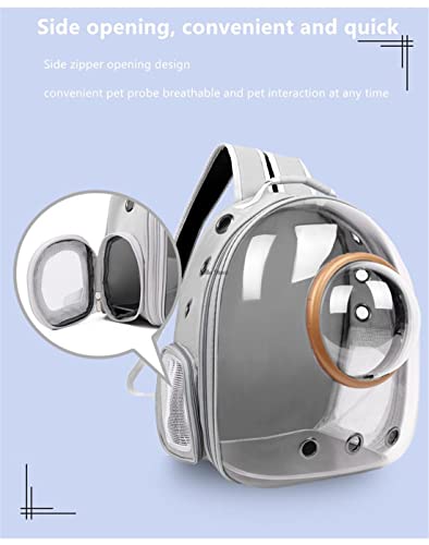 Pet Backpack Carrier Small Puppy Bunny Kitten Airline Approved Space Capsule Bubble Transparent Sightseeing Backpack Birds Travel Cage for Hiking Walking Outdoor