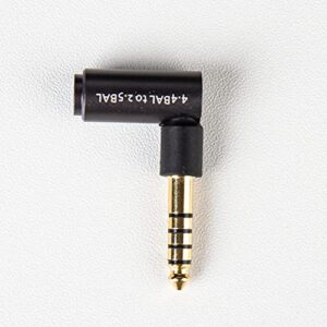 keephifi audio adapters -tri earphone hifi audio adapter 4.4mm balanced male jack to 2.5mm balanced socket female headphone connector gold-plated plugs (4.4ba-2.5ba)