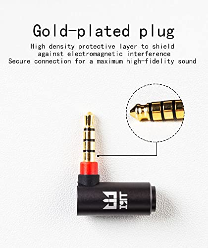 Keephifi Audio Adapters -TRI Earphone HiFi Audio Adapter 4.4mm Balanced Male Jack to 2.5mm Balanced Socket Female Headphone Connector Gold-Plated Plugs (4.4Ba-2.5Ba)