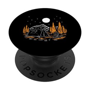 Camping Camper Camp Outdoor Lover Wanderlust Nature PopSockets Swappable PopGrip